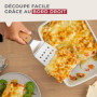Fackelmann 31139 Pelle à lasagnes, pelle à pizza, pelle pizza, spatule pizza, spatule ajourée, spatule à lasagnes, ustensile de 
