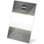 Helit Porte-menu A5 avec pied en L (Transparent)