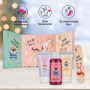 accentra Calendrier de l'Avent Joyeuses Fêtes 2021 pour les filles avec 24 produits de bain, soins du corps et accessoires pour 