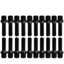 TRACER 20 Noir Boulons de Roue Roue Boulon Boule Ceinture M14x1,5 35mm R14 compatible avec VW, Porsche