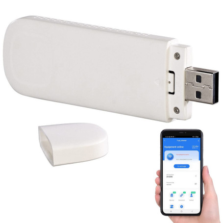 simvalley MOBILE Dongle LTE : 4G/LTE Surf Stick jusqu'à 150 Mbit/s, jusqu'à 8 utilisateurs, Gestion des Applications (LTE)