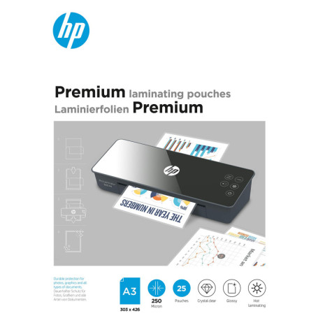 HP Premium Pochettes de plastif. A3, 250 Micron