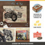 Nostalgic-Art Puzzle rétro 1000 pièces 68 x 48 cm Route 66 - Bike Map H-D Accessoires - Idée de cadeau pour les fans d'Amérique 