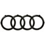 Audi 4M0071801 Ringe Zeichen Kühlergrill Black Edition Emblem Blackline Logo schwarz