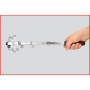 KS TOOLS 3/8" SlimPOWER Telescopic reversible ratchet, 72 teeth 914.3820 Couleur