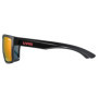 uvex Mixte Lgl 29 Lunettes De Soleil, Noir (Black Mat/Red), Taille Unique EU