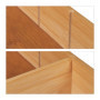 Relaxdays Organiseur de Bureau, 3 tiroirs, pour Les ustensiles de Bureau, Bambou, Compartiments, HLP 26x30x31 cm, Nature