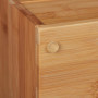 Relaxdays Organiseur de Bureau, 3 tiroirs, pour Les ustensiles de Bureau, Bambou, Compartiments, HLP 26x30x31 cm, Nature