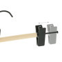 relaxdays Cintres Pinces en Lot de 10, Clips réglables, Jupes et Pantalons, HLP : 11,5 x 30,5 x 3 cm, Noir/Nature
