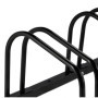 Relaxdays Râtelier pour 3 vélos, en métal, avec matériel de Montage pour Le Sol, HxLxP : env. 27 x 67,5 x 33 cm, Noir
