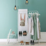 Relaxdays Lot de 2 Chausse-Pieds, 58,5 cm de Longueur, Accessoire en métal, à accrocher, pour Chaussures, Blanc