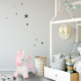 Relaxdays Animal Sauteur en Forme de Licorne, Pompe à air et Housse, Charge Max. 50 kg, sans BPA, 3 Ans et +, Blanc/Rose