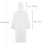 welsberg 2x Poncho Pluie Imperméable avec capuche et manches, Cape de Pluie réutilisable pour adultes Unisexe, taille unique, tr