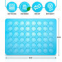 Belmalia 2x Tapis de Cuisson pour Macarons en Silicone pour Macarons sans défaut | Moule en Silicone Antiadhésif + Spatule | Ble