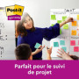 Post-it Z-Notes Autocollantes Super Sticky, Couleurs Oasis, Pack de 5 Blocs, 90 Feuilles par Bloc, 76 mm x 76 mm - Feuillets Sup