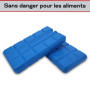 Toci Ensemble de 6 accumulateurs de froid minces de 200 ml chacun | 6 éléments de refroidissement bleus pour sac isotherme ou gl