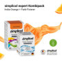 simplicol : Kit Complet Teinture Expert + fixateur : Votre Teinture Express (Paquet 300g + Flacon 90ml) - Orange Inde