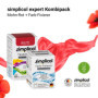 simplicol : Kit Complet Teinture Expert + fixateur : Votre Teinture Express (Paquet 300g + Flacon 90ml) - Rouge Coquelicot