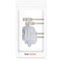 kwmobile 2X Dédoubleur câble réseau - Répartiteur Cat. 5e RJ45 fiche Alimentation Ethernet - Distributeur T vers 1x RJ45 réseau 