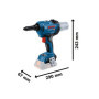 Bosch Professional 18V System riveteuse sans-fil GRG 18V-16 C (force de traction 16 000 N maxi, longueur de course 25 mm, sans b