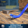 S&R 2 Pieds-de-Biche Professionnels 50 cm et 80 cm – Arrache-Clous Pied de Vache Pince à décoffrer Bois Clous Palettes et Matéri