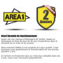 Area1 Rétroviseurs Scooter Universel Retroviseur Latéral Homologué E, Certification CE (2xM8 Filetage à droite + 1xM8 gauche) co