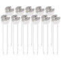kwmobile Lot 11x douille GU5.3-11x Douille GU5.3 ou MR16 - Support avec câble 12V - Pour lampe luminaire ampoule telles que LED 