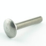 AGBERG Lot de 10 vis à carrosserie M10 x 80 mm, avec collet carré et filetage complet, en acier inoxydable A2 V2A, inoxydable, D