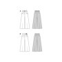 Burda Style Patron de couture pour femme #5751 Pantalon large avec poches et fermoir Taille 36-48
