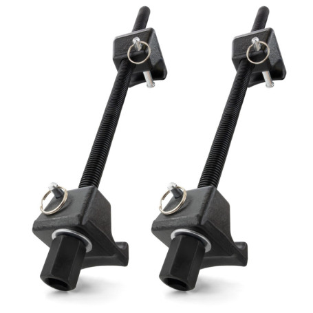 HASKYY Compresseur de jambe de force - 380 mm - Universel - Avec broches de sécurité - Pour voiture - Abaissement des amortisseu