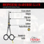 OTTO HERDER Ciseaux de coiffeur – Ciseaux de coiffure extra tranchants 15,5 cm (15,5 cm) avec micro-denture unilatérale – Lame d