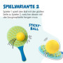 alldoro 60070 Stick & Play Lot de 4 Raquettes avec 2 balles, 2 Raquettes avec côté Ventouse pour 2 Modes de Jeu, Enfants à parti