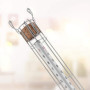 Lantelme Thermomètre pour aliments pour la conservation110 °C analogique dans un support en fil métallique 4419