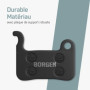 Borgen 2 Paires de Plaquettes de Frein vélo - Convient pour DEORE, XTR, Saint, Hone, Alfine - Semi-Métallique Compatible avec Le