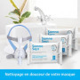 SomnoSept Lot de 3 paquets de 72 lingettes nettoyantes pour masque CPAP sans parfum