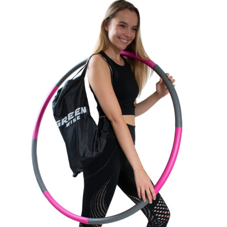 Green SEEDS GreenWise™ Hula Hoop Sport en Acier Inoxydable pour Adultes et Enfants pour la Perte de Poids, Le Massage, Le Fitnes