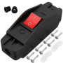 Interrupteur à cordon noir - Interrupteur marche arret - Boîtier robuste avec interrupteur à bascule interchangeable - 16 A 250 