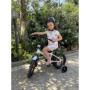 PROMETHEUS BICYCLES Velo Enfant 4 Ans - vélo Fille 14 Pouces a Roulette pour 3 a 5 Ans - Petite Princesse en Blanc