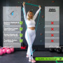 HAAIEN Barre de Pilates avec Bandes rsistance Appareil Fitness Multifonction pour la Maison Sport Un entranement Efficace Tout L