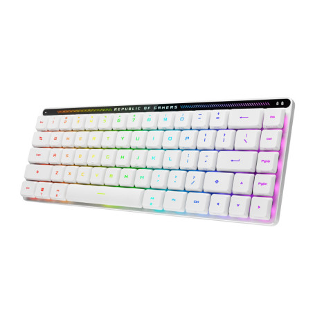 ASUS ROG Falchion RX Low Profile Clavier Mécanique sans Fil, Moonlight White - Layout Italien