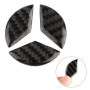 Nikou Logo du Volant, Logo Compatible en Fibre de Carbone, pour Benz Accessoires Pièces Emblème Badge Autocollants Couvre Décora