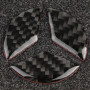 Nikou Logo du Volant, Logo Compatible en Fibre de Carbone, pour Benz Accessoires Pièces Emblème Badge Autocollants Couvre Décora