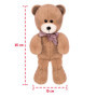 FANCY Peluche Petit Ours Brun 30 сm, Nounours pour Enfants et Adultes, Ours Brun Peluche pour Bébé 0+ - Cadeau Naissance Fille e