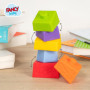 FANCY Tour Cube Gigogne 19cm, Pyramide Bébé avec 6 Cubes à Empiler, Tour Gigogne Empilabe et Сube Bebe 1+ Ans