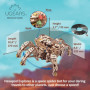 UGEARS Hexapod Explorer Puzzle 3D - Kits de modèle de Robot araignée mécanique Cadeau de fête des pères pour Adultes Puzzles en 