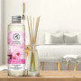 Recharge Diffuseur Roseaux de Fleur de Cerisier 200ml - Naturel Fragrance Fraîche et Durable - Désodorisant - Aromathérapie - Pa