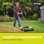 Ryobi - Scarificateur 36V (Alimentation simultanée par 2 Batteries 18V One+™) - Brushless/Moteur sans charbons - Ø 35 cm - Roule