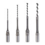 OTOTEC 4pcs Kit de Forets à Trou Carré pour Travail du Bois, Ensemble de Ciseaux à Mortaiser en Bois 6,4mm / 8mm / 9,5mm / 12,7m