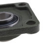 Lot de 2 roulements UCF206 de 30 mm à 4 boulons à bride carrée avec buse d'huile, auto-alignant pour systèmes de transport, mach