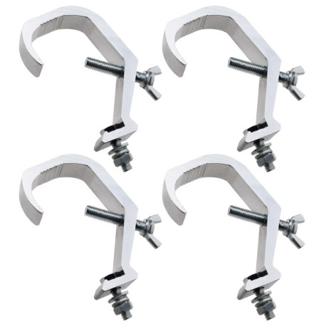 4pcs Pince Crochets Scène Lumière Pince Crochets Métal Treillis C-Clamp Montage Scène Lumière Accessoires Remplacement pour Proj